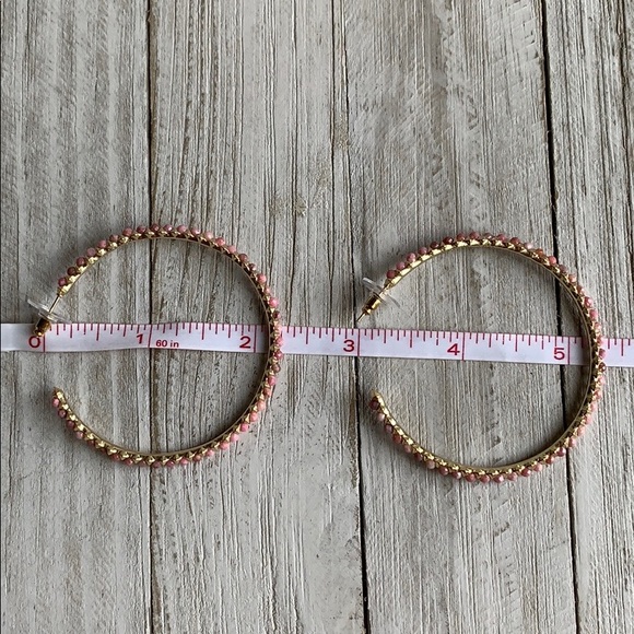 NEW Kendra Scott Pink Birdie Hoop Earrings - Picture 5 of 7